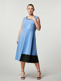 Marina Rinaldi Robe Longueur Mollet En Jersey Neoprene | Robes