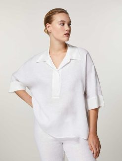 Marina Rinaldi Tunique En Toile De Lin | Blouses Et Chemises