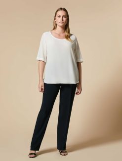 Marina Rinaldi Pantalon Classique En Cady De Triacetate | Pantalon