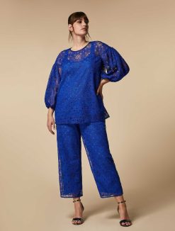 Marina Rinaldi Pantalon En Dentelle Macrame | Vetements De Ceremonie