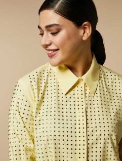 Marina Rinaldi Chemise En Popeline Ornee De Strass | Blouses Et Chemises