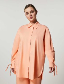 Marina Rinaldi Chemise En Popeline De Coton | Blouses Et Chemises