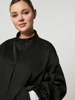 Marina Rinaldi Bomber En Gabardine Deperlante | Manteaux Et Trenchs