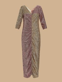 Marina Rinaldi Robe Longue A Sequins | Robes