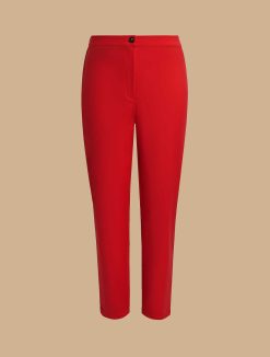 Marina Rinaldi Pantalon Slim En Toile De Coton | Pantalon