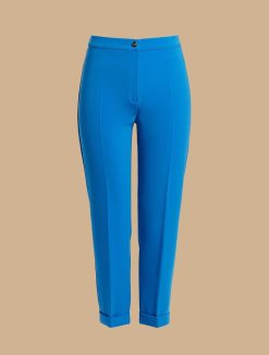 Marina Rinaldi Pantalon Slim En Cady De Triacetate | Pantalon