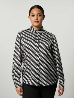 Marina Rinaldi Chemise En Satin Imprime | Blouses Et Chemises