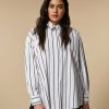 Marina Rinaldi Chemise En Popeline Rayee | Blouses Et Chemises