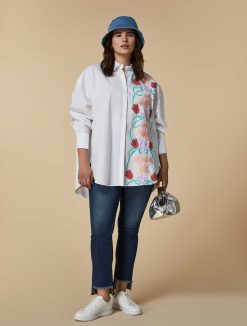 Marina Rinaldi Chemise Oversize En Popeline De Coton | Blouses Et Chemises