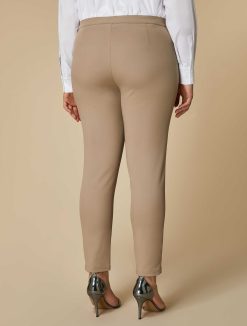 Marina Rinaldi Pantalon Slim En Toile De Coton | Pantalon