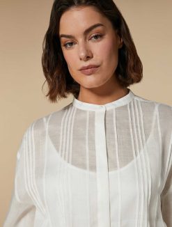 Marina Rinaldi Chemise En Toile Ramie | Blouses Et Chemises