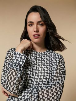 Marina Rinaldi Tunique En Georgette Imprimee | Blouses Et Chemises