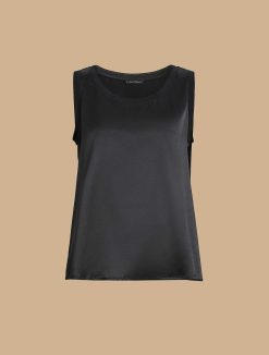 Marina Rinaldi Haut En Jersey Stretch Et Satin | Hauts Et T-Shirts