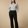 Marina Rinaldi Pantalon Evase En Coton Melange | Pantalon