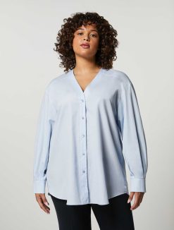 Marina Rinaldi Tunique En Popeline De Coton | Blouses Et Chemises