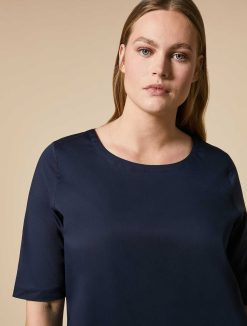 Marina Rinaldi T-Shirt En Jersey Et Popeline | Blouses Et Chemises