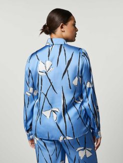 Marina Rinaldi Chemise En Satin Imprime | Blouses Et Chemises