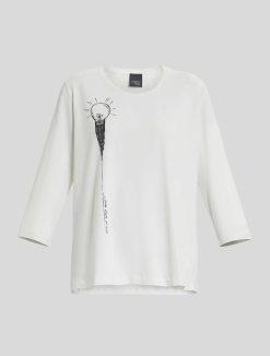 Marina Rinaldi T-Shirt En Jersey De Coton | Hauts Et T-Shirts