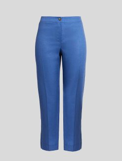 Marina Rinaldi Pantalon En Tissu De Lin | Pantalon