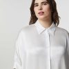 Marina Rinaldi Chemise En Satin De Viscose | Blouses Et Chemises