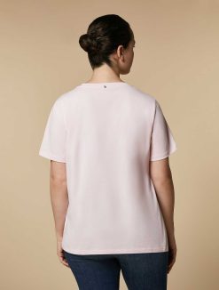 Marina Rinaldi T-Shirt En Jersey Orne De Strass | Hauts Et T-Shirts