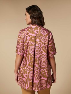 Marina Rinaldi Chemise En Satin Imprime | Blouses Et Chemises