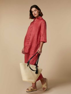 Marina Rinaldi Tunique En Toile Ramie | Blouses Et Chemises