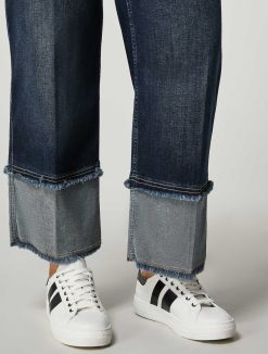 Marina Rinaldi Jean Court En Denim De Coton | Pantalon