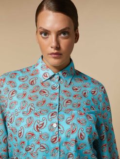 Marina Rinaldi Chemise En Mousseline Imprimee | Blouses Et Chemises