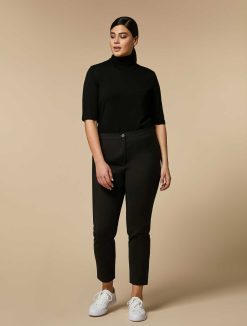 Marina Rinaldi Pantalon Slim En Toile De Coton | Pantalon