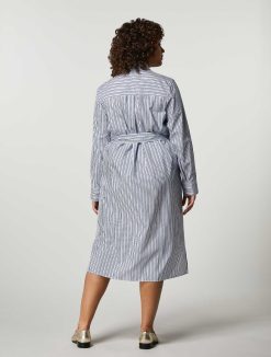 Marina Rinaldi Robe En Popeline De Coton Et Viscose | Des Vetements Formels