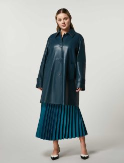 Marina Rinaldi Manteau En Jersey Enduit | Manteaux Et Trenchs