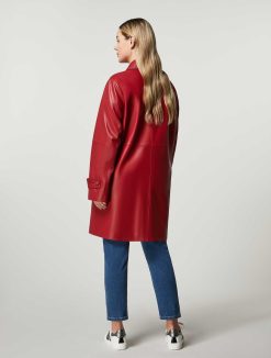 Marina Rinaldi Manteau En Jersey Enduit | Manteaux Et Trenchs