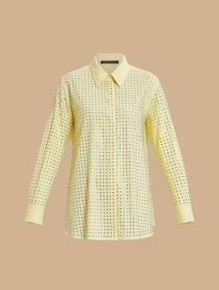 Marina Rinaldi Chemise En Popeline Ornee De Strass | Blouses Et Chemises