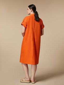 Marina Rinaldi Robe En Popeline De Coton | Robes