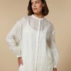 Marina Rinaldi Chemise En Toile Ramie | Blouses Et Chemises