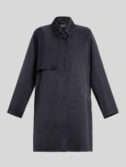 Marina Rinaldi Trench-Coat En Satin Deperlant | Manteaux Et Trenchs