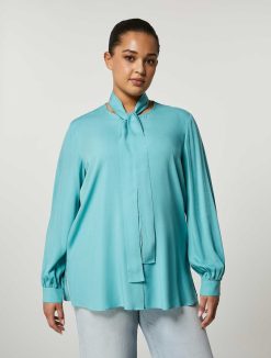 Marina Rinaldi Blouse En Toile De Viscose | Blouses Et Chemises