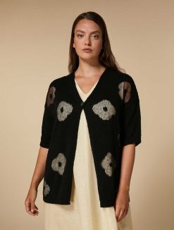 Marina Rinaldi Cardigan En Fil De Coton Et De Lin | Tricots