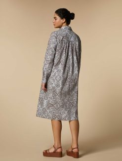 Marina Rinaldi Robe En Popeline De Coton Imprimee | Robes