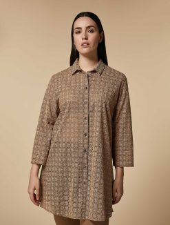 Marina Rinaldi Chemise En Broderie Anglaise | Blouses Et Chemises