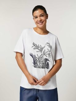 Marina Rinaldi T-Shirt En Cotton | Hauts Et T-Shirts