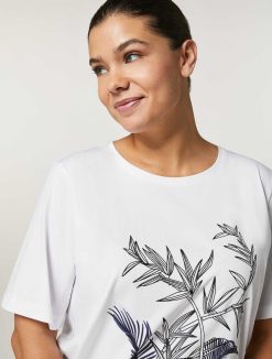 Marina Rinaldi T-Shirt En Cotton | Hauts Et T-Shirts