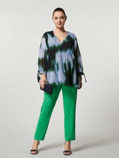 Marina Rinaldi Blouse En Georgette Chinoise | Blouses Et Chemises