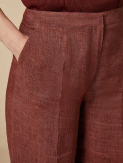 Marina Rinaldi Bermuda En Lin Leger | Pantalon