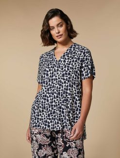 Marina Rinaldi Blouse Fluide Imprimee En Viscose | Blouses Et Chemises