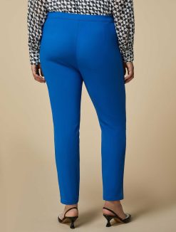 Marina Rinaldi Pantalon Slim En Toile De Coton | Pantalon