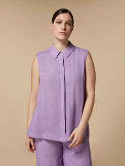 Marina Rinaldi Chemise En Lin | Blouses Et Chemises