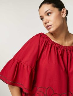 Marina Rinaldi Chemisier En Satin De Coton | Blouses Et Chemises