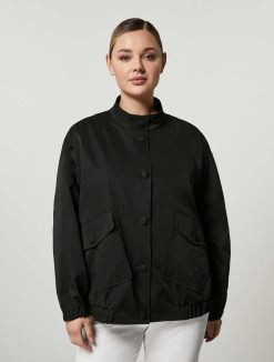 Marina Rinaldi Bomber En Gabardine Deperlante | Manteaux Et Trenchs